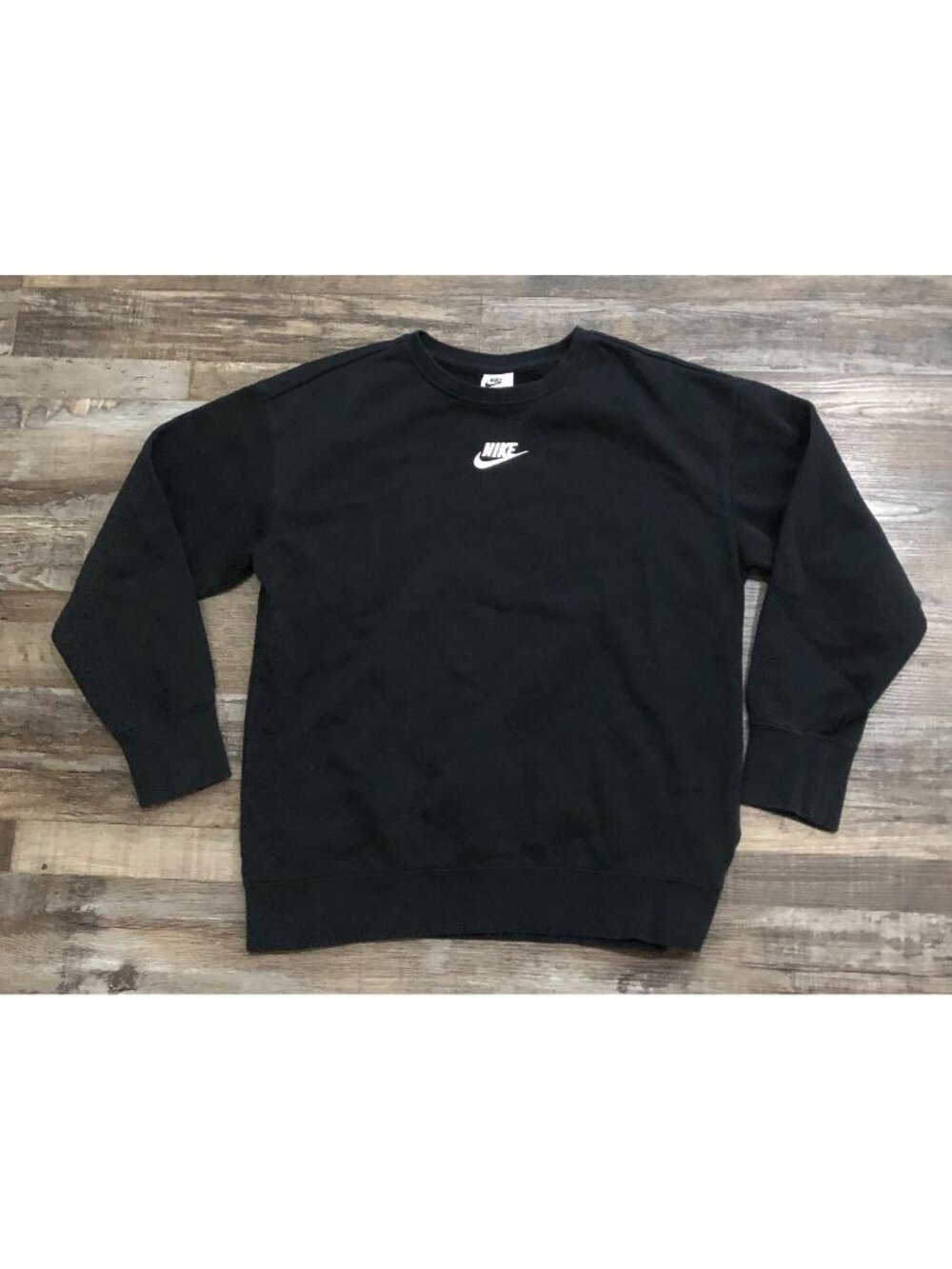 Nike Sportswear Youth Kids XL Black Club Fleece Crewneck Sweatshirt  Pullover
